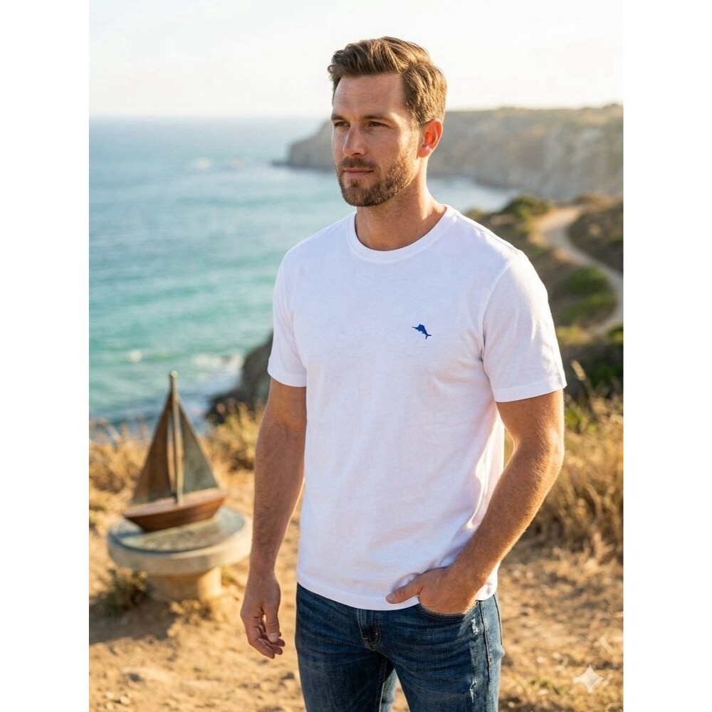Tommy Bahama Men’s White Tshirt Size Large